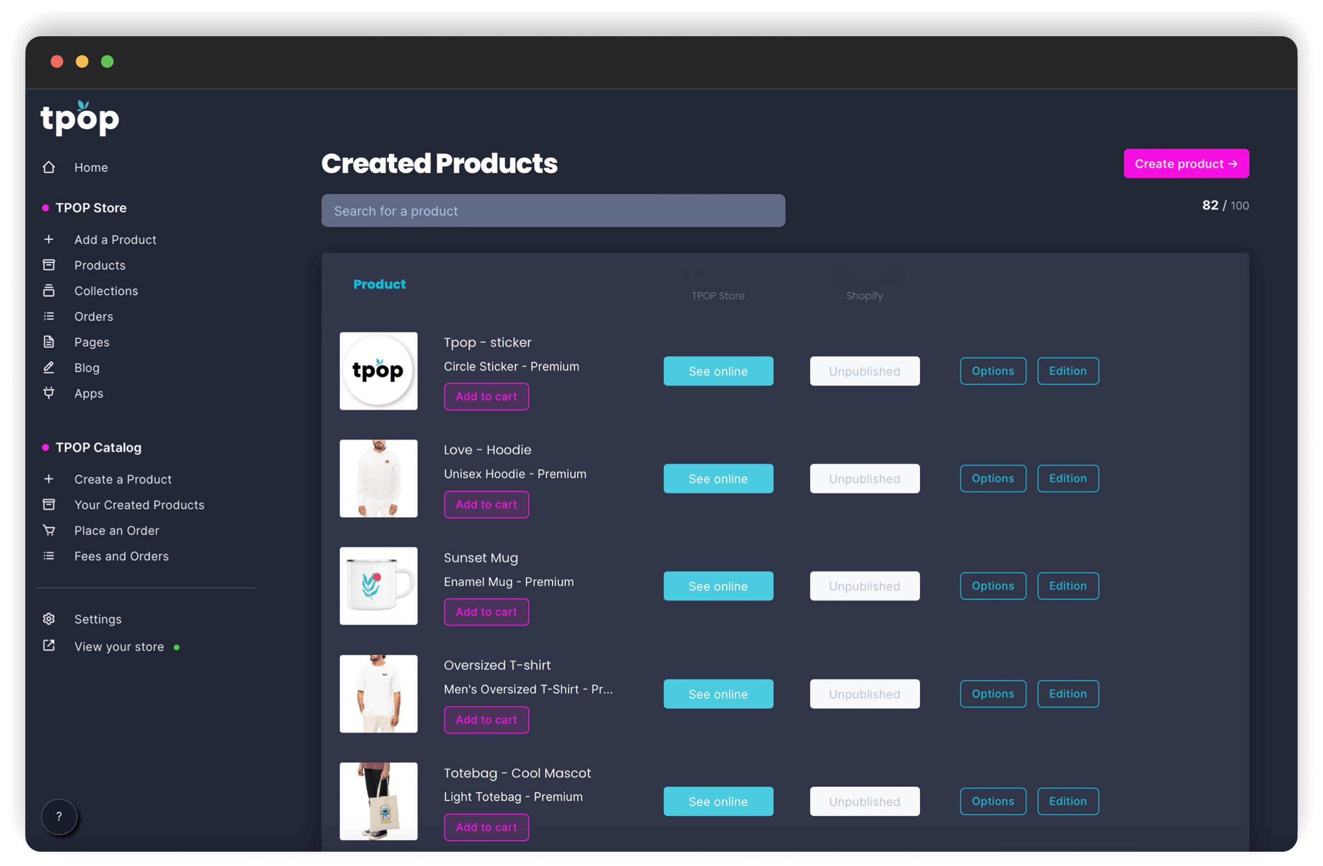 A free online store.