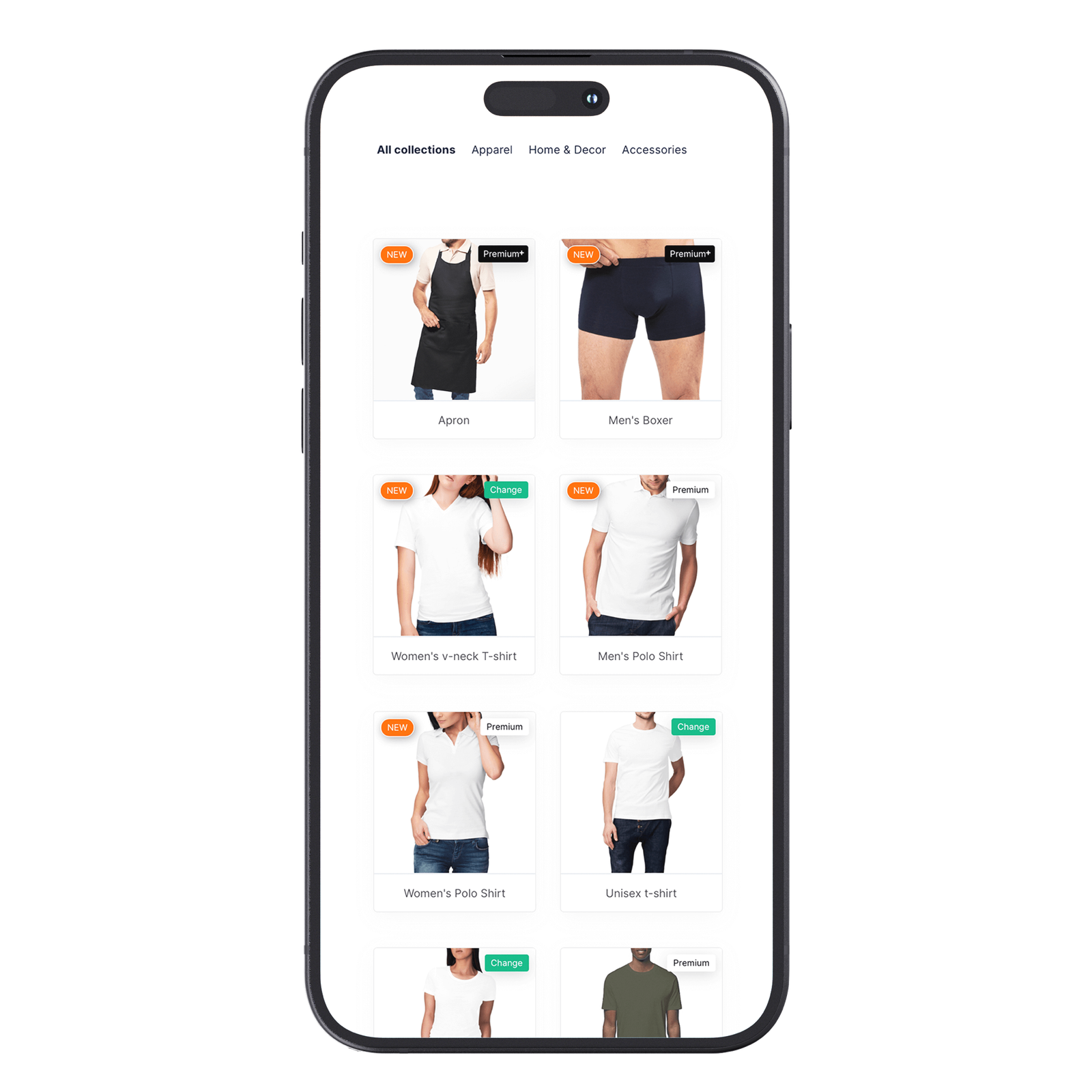 Una gamma di prodotti di e-commerce eco-responsabili.